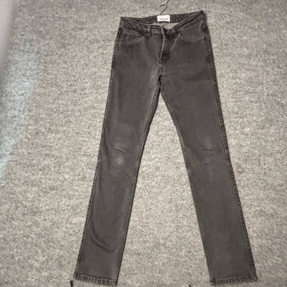 DU/ER‎ Performance Jeans Mens 28x32 Faded Black Slim Fit Denim Casual